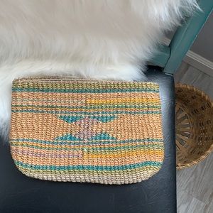 Zippered Multicolor Hand Woven Pouch 12x8 (LxW)